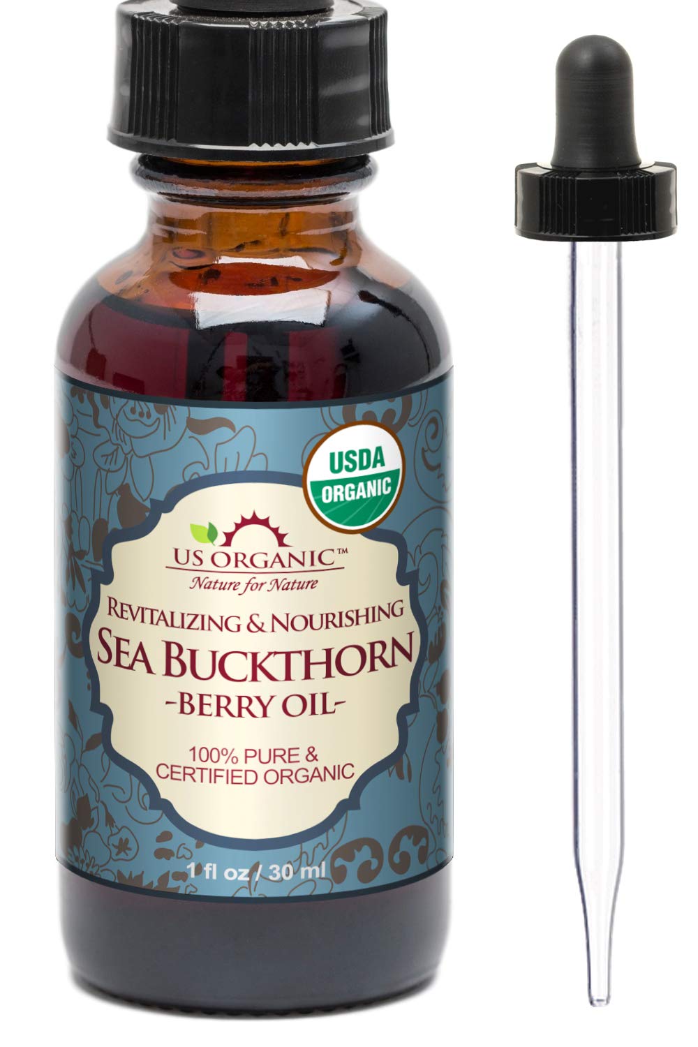 US Organic Sea Buckthorn Berry Oil Supercritical CO2 - US Organic Official Imagery - 1
