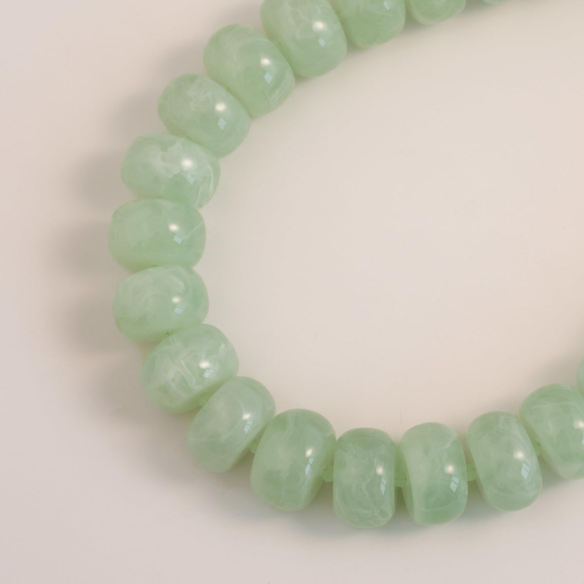 Oversized Resin Beaded Chunky Necklace for Women - PanLuca Official Imagery - 7