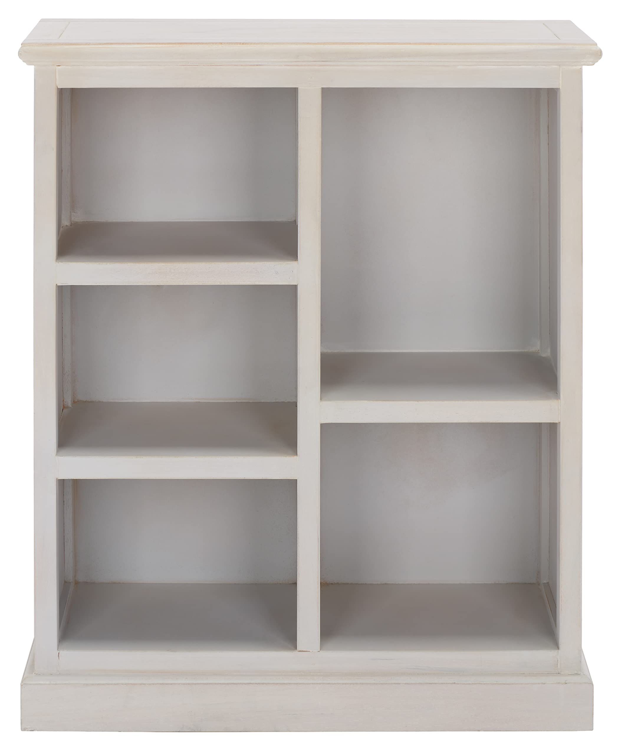 SAFAVIEH Furniture - Maralah 5-Shelf Storage Unit - White Washed - Product Imagery