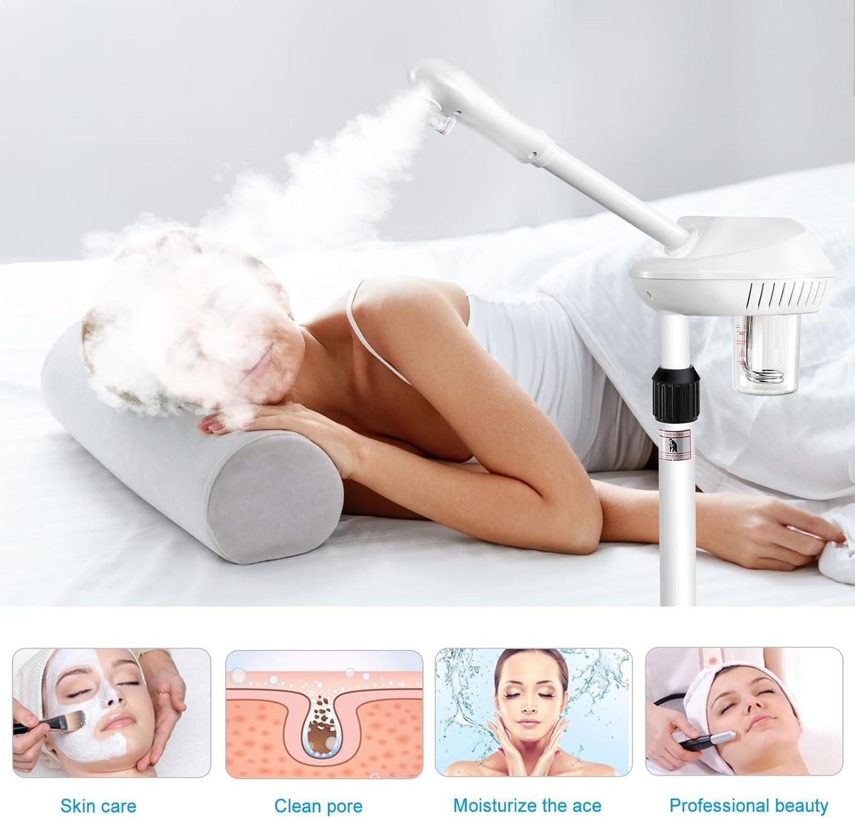 Professional Facial Steamer for Deep Cleansing and Hydration - FWOD BIBTO Official Imagery - 5
