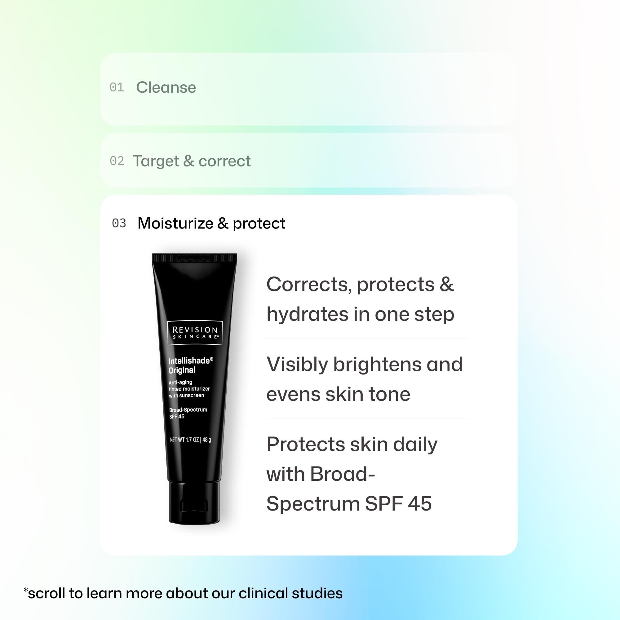 Elefair Tech Revision Skincare Intellishade® Original SPF 45 Tinted Face Sunscreen - Elefair Tech Official Product View 9