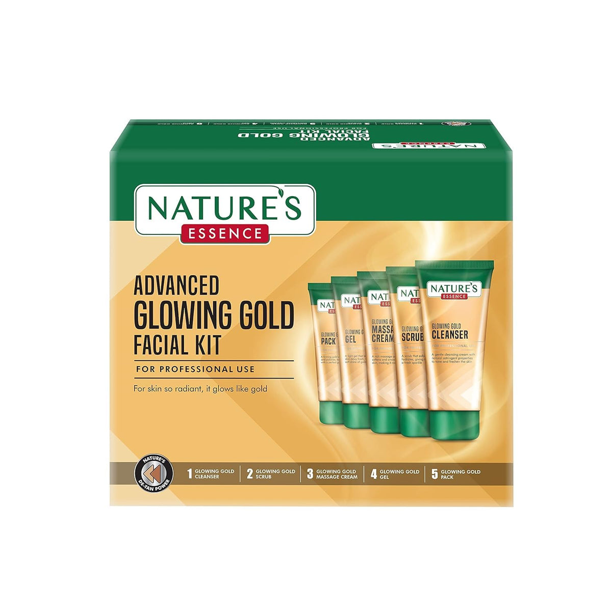Nature s Essence Glowing Gold Facial Kit 500 grams - NATURES ESSENCE Official Imagery - 2