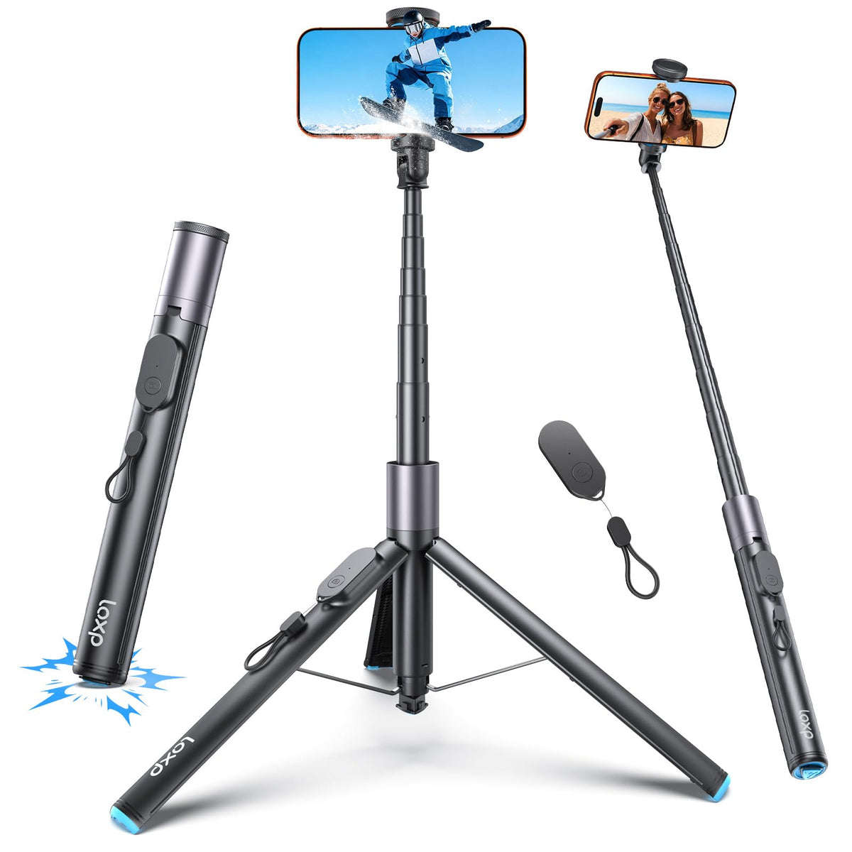 67 Phone Tripod with Remote 0 01s Auto Open for Content - LOXP Official Imagery - 1