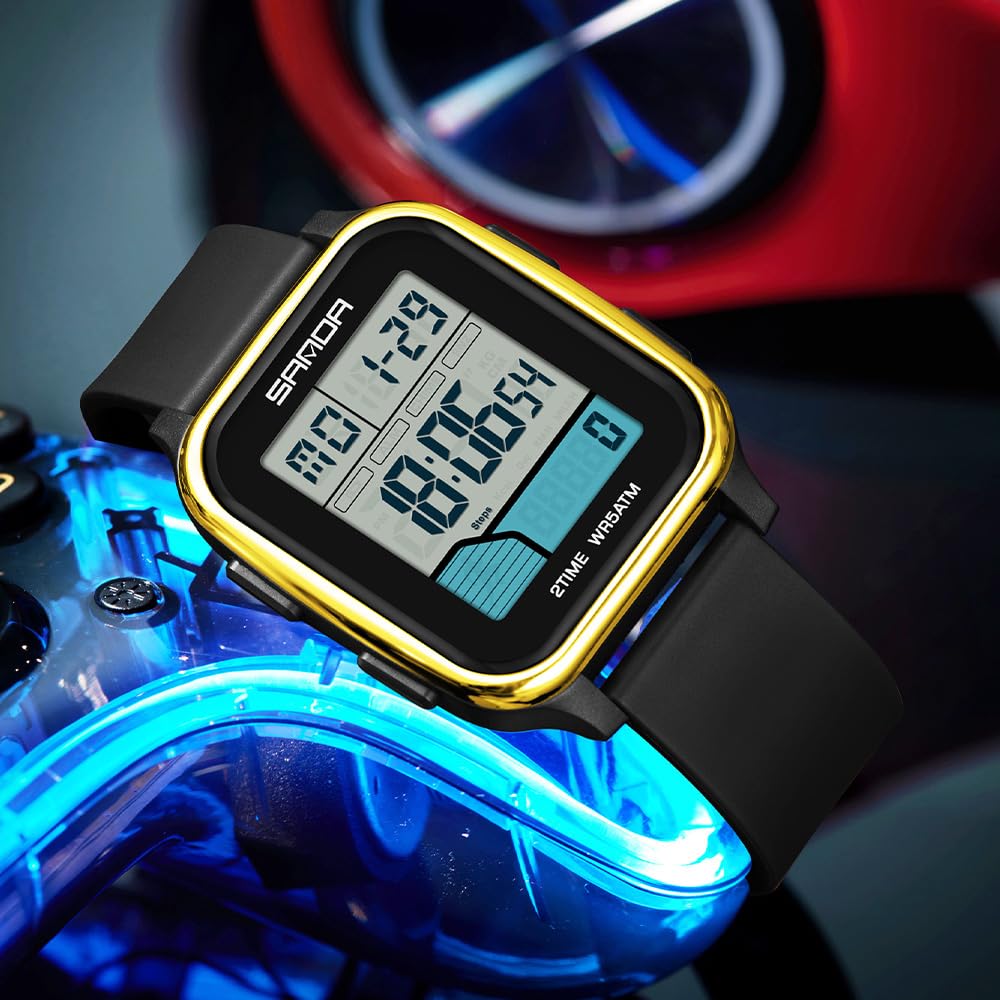 Digital Sports Watch for Men Women 5ATM Waterproof with - Lorciix Official Imagery - 3
