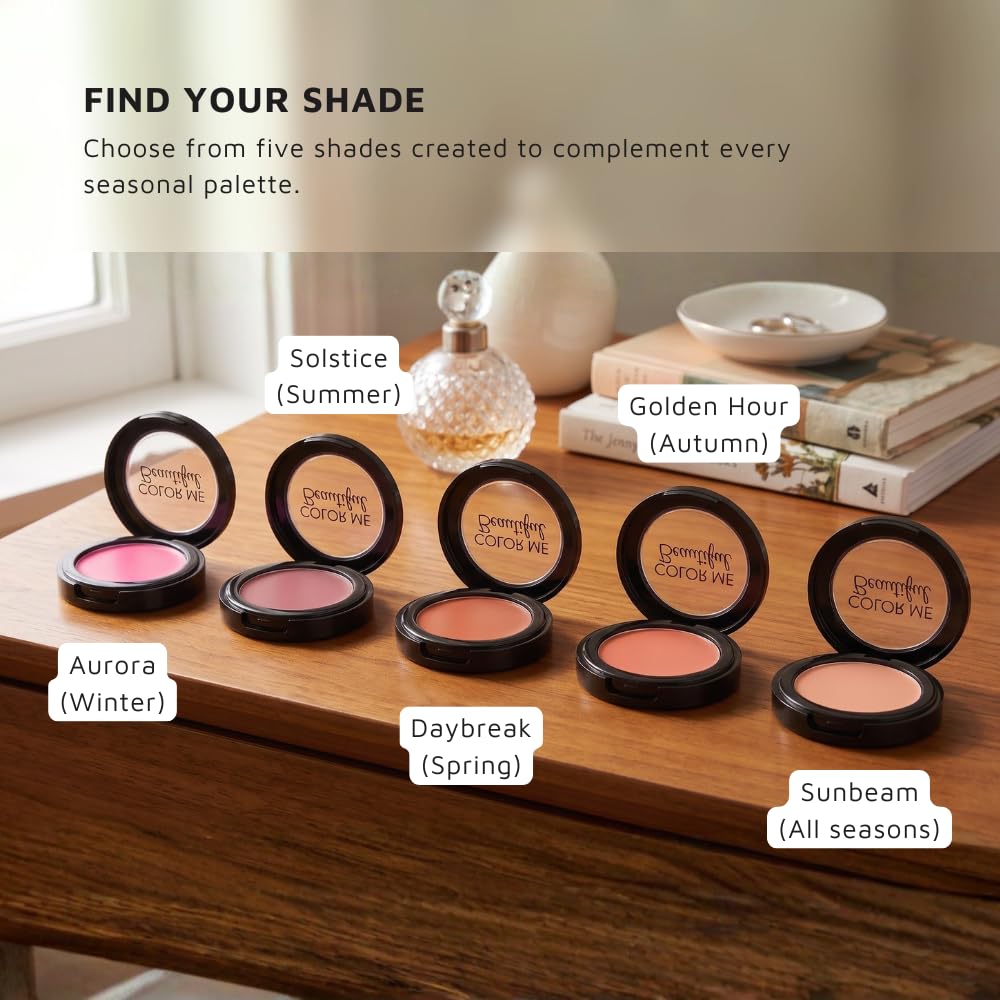 Color Me Beautiful Sunlit Cream Blush Cheeks Lips Daybreak - Color Me Beautiful Official Imagery - 7