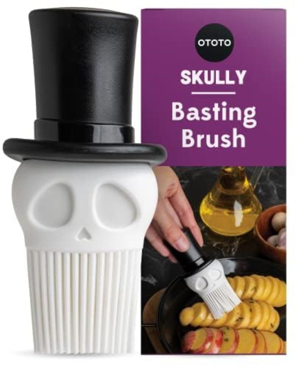 OTOTO Skully Basting Brush - Food Basting Brush for Cooking, Halloween - View 1