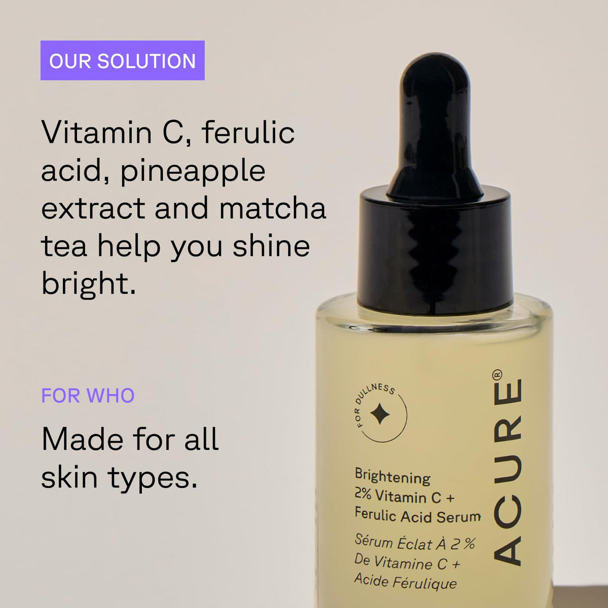 Acure Brightening 2 Vitamin C Ferulic Acid Serum - Acure Official Imagery - 8