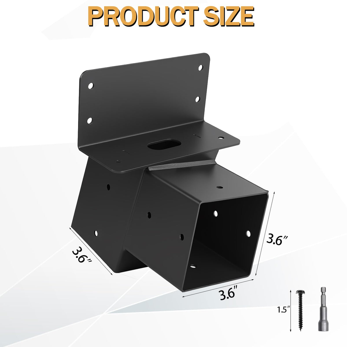 4 Pcs Deer Stand Brackets 4x4 Outdoor Angle Brackets with - TAYORY Official Imagery - 3