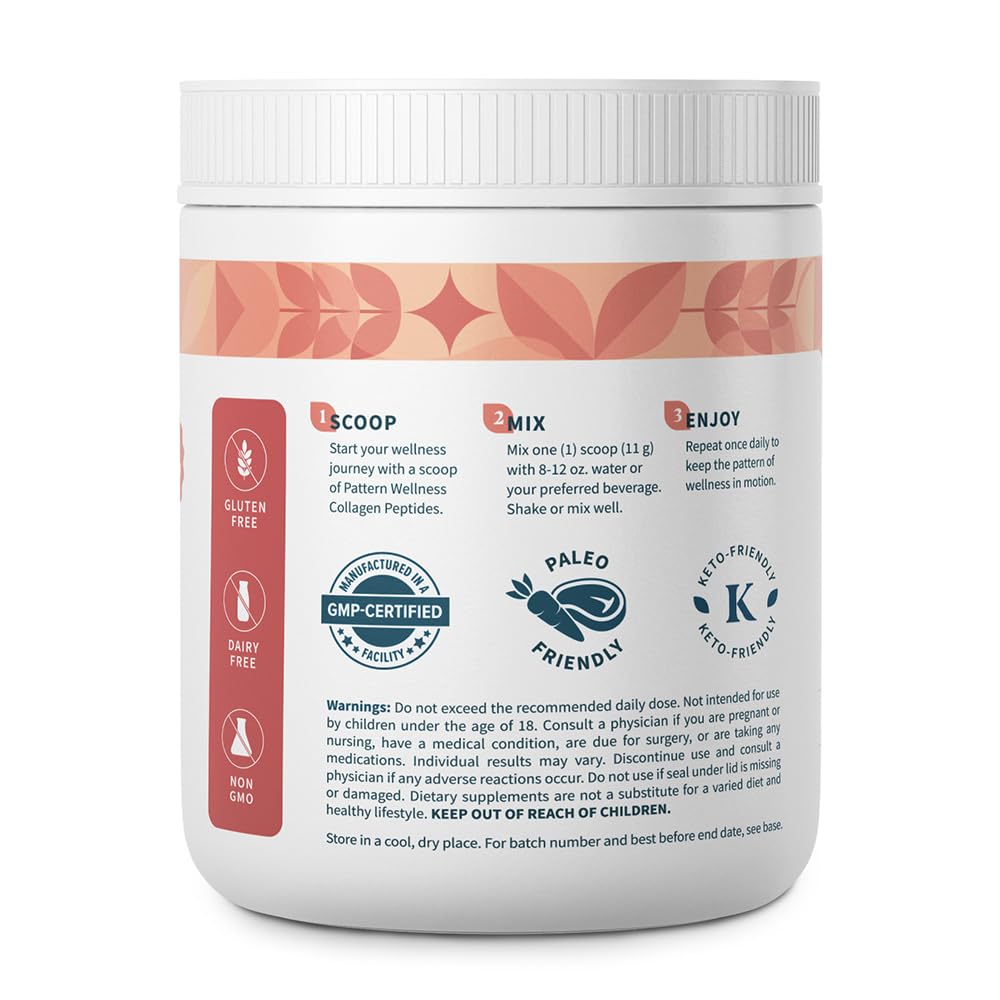 Pattern Wellness Collagen Peptides Powder Type I III - Pattern Wellness Official Imagery - 3