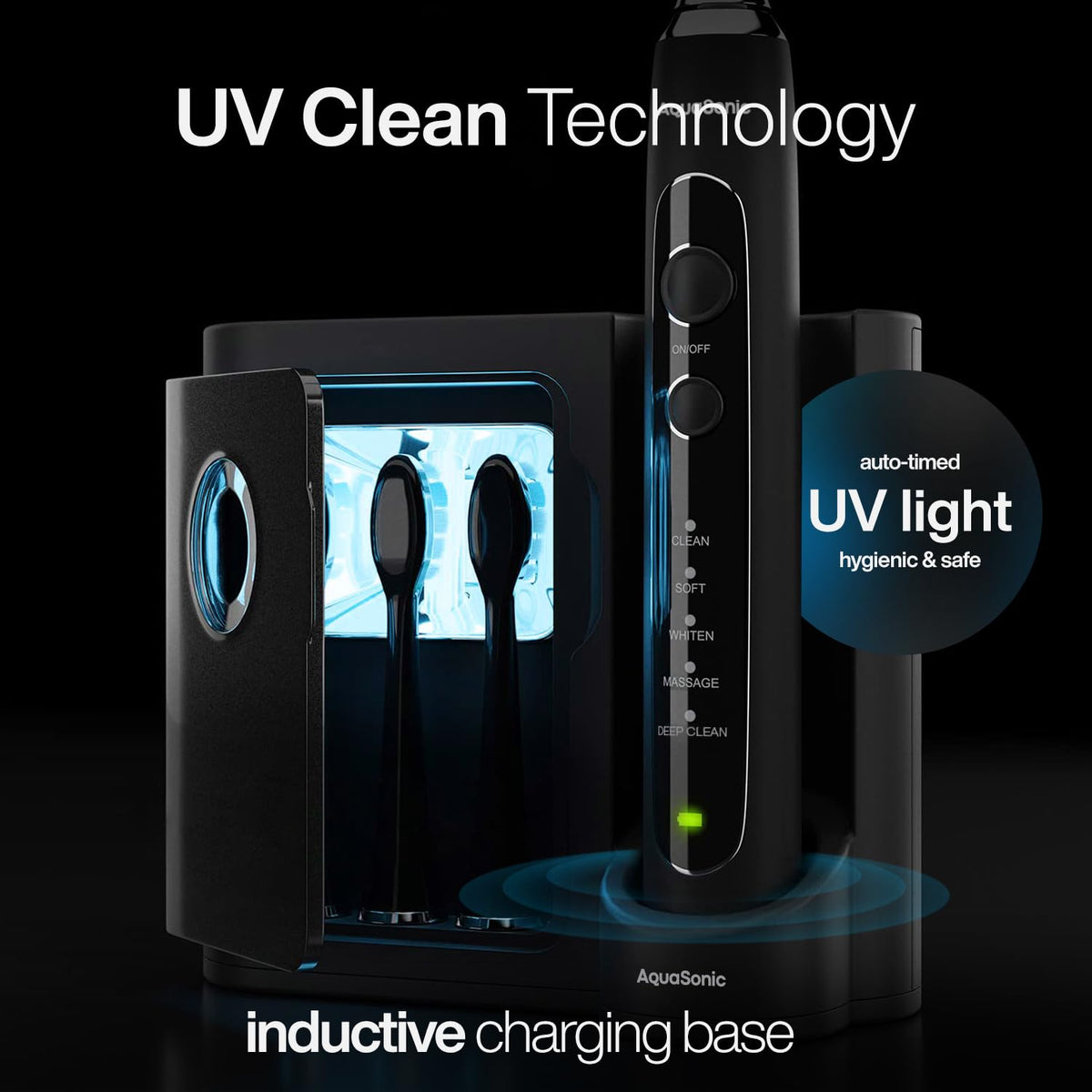 Aquasonic Black Series PRO UV Ultra Whitening Electric - Aquasonic Official Imagery - 4