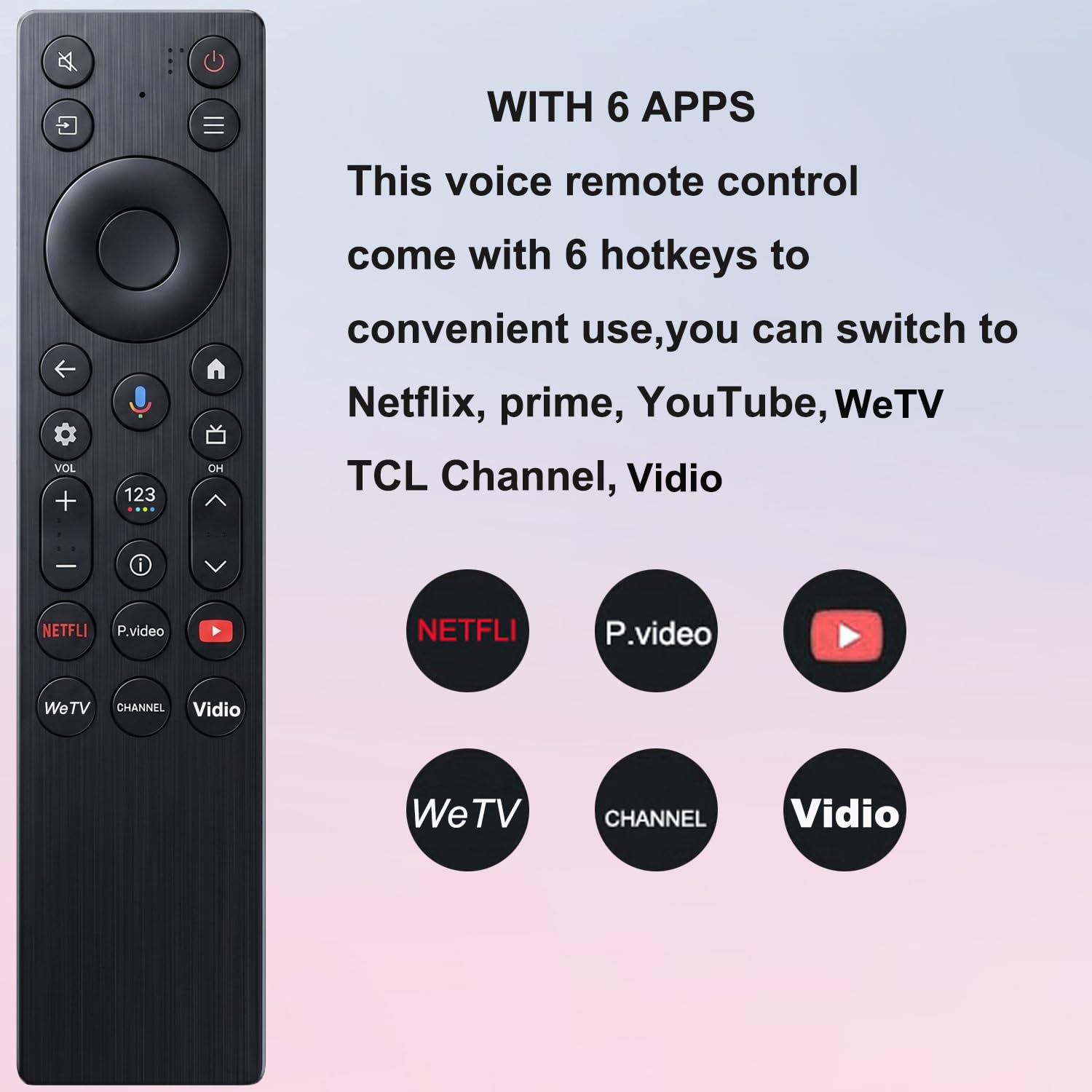 VEPRAG New Voice Remote Control for TCL TV Remote,for TCL Google - VEPRAG Official Product View 3