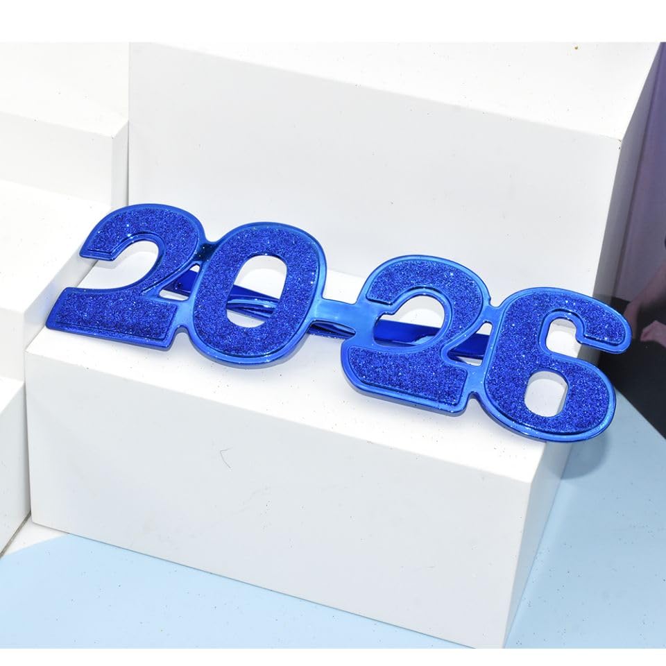 SWYOUN 2026 Plastic Glasses Happy New Year's Eve Glasses - Product Imagery