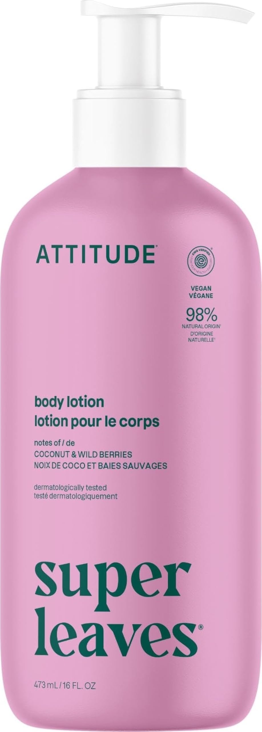 ATTITUDE Body Lotion, EWG Verified Moisturizer, Vegan Skin Care - Product Imagery