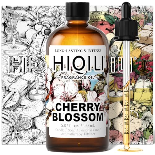 HIQILI Cherry Blossom Fragrance Oil, Floral Perfume Oil - 5.07 - Product Imagery