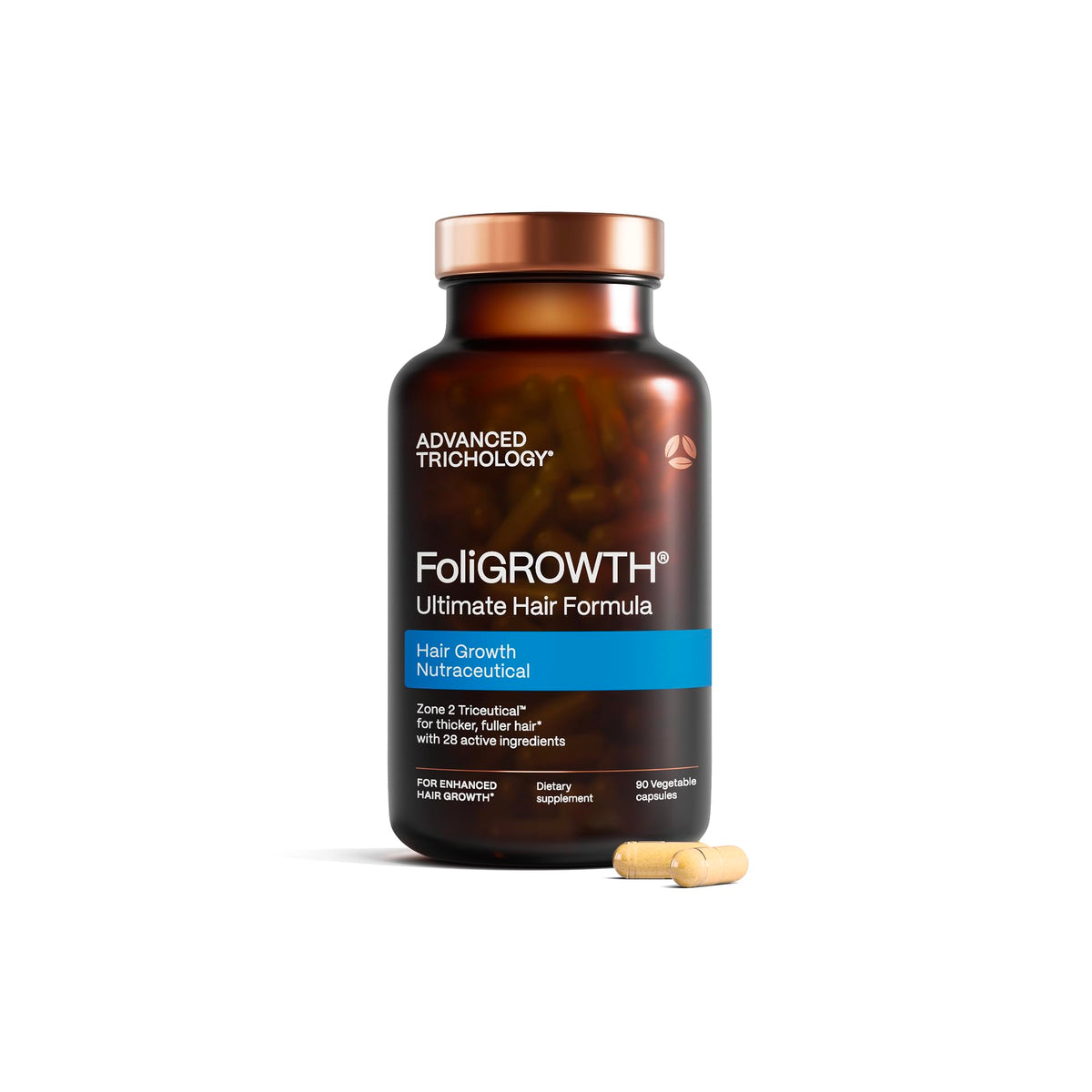 FoliGROWTH Top Hair Growth Density Vitamin Women Men - Advanced Trichology Official Imagery - 1