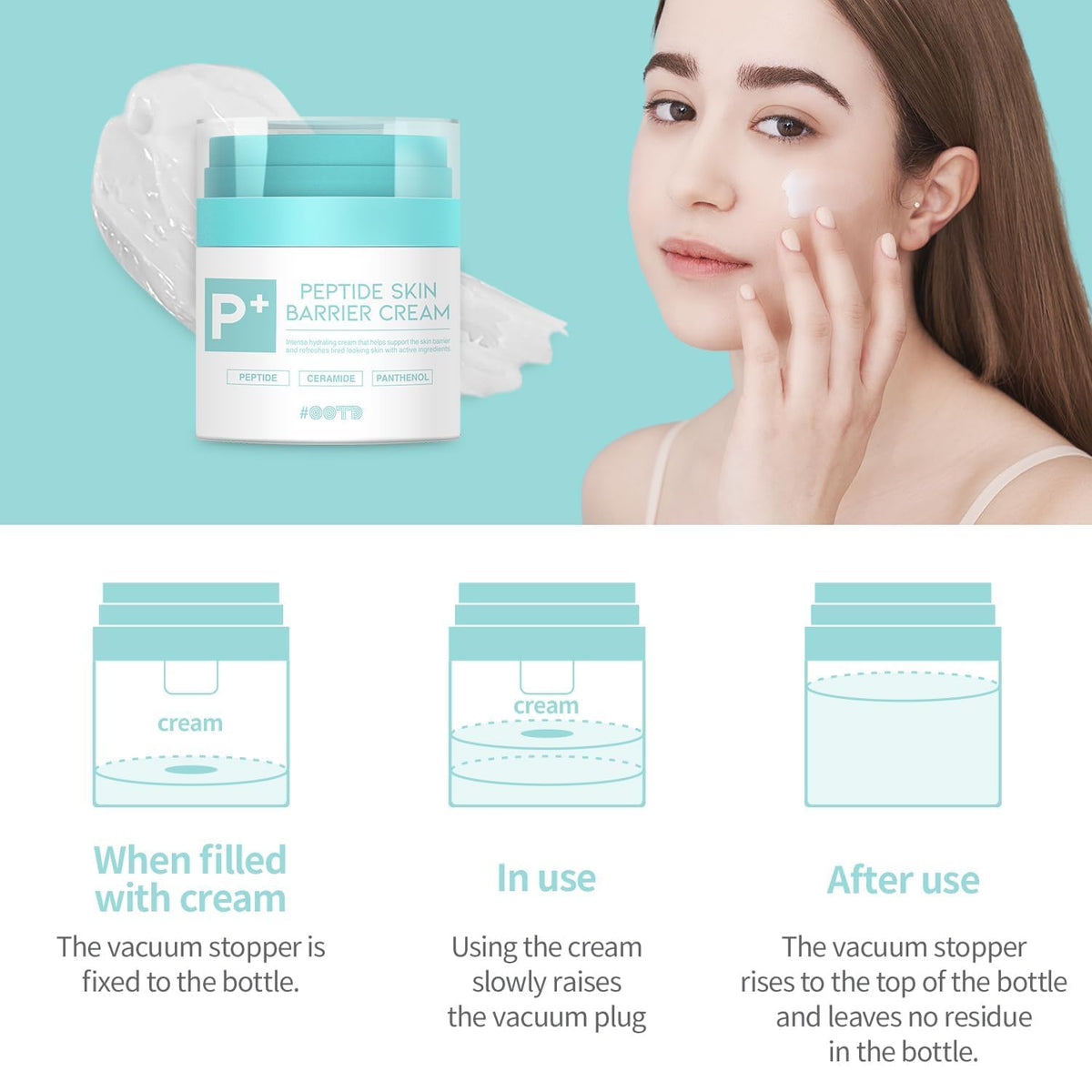 OOTD Peptide Skin Barrier Face Moisturizer Korean Skincare 1 - #OOTD Official Imagery - 5