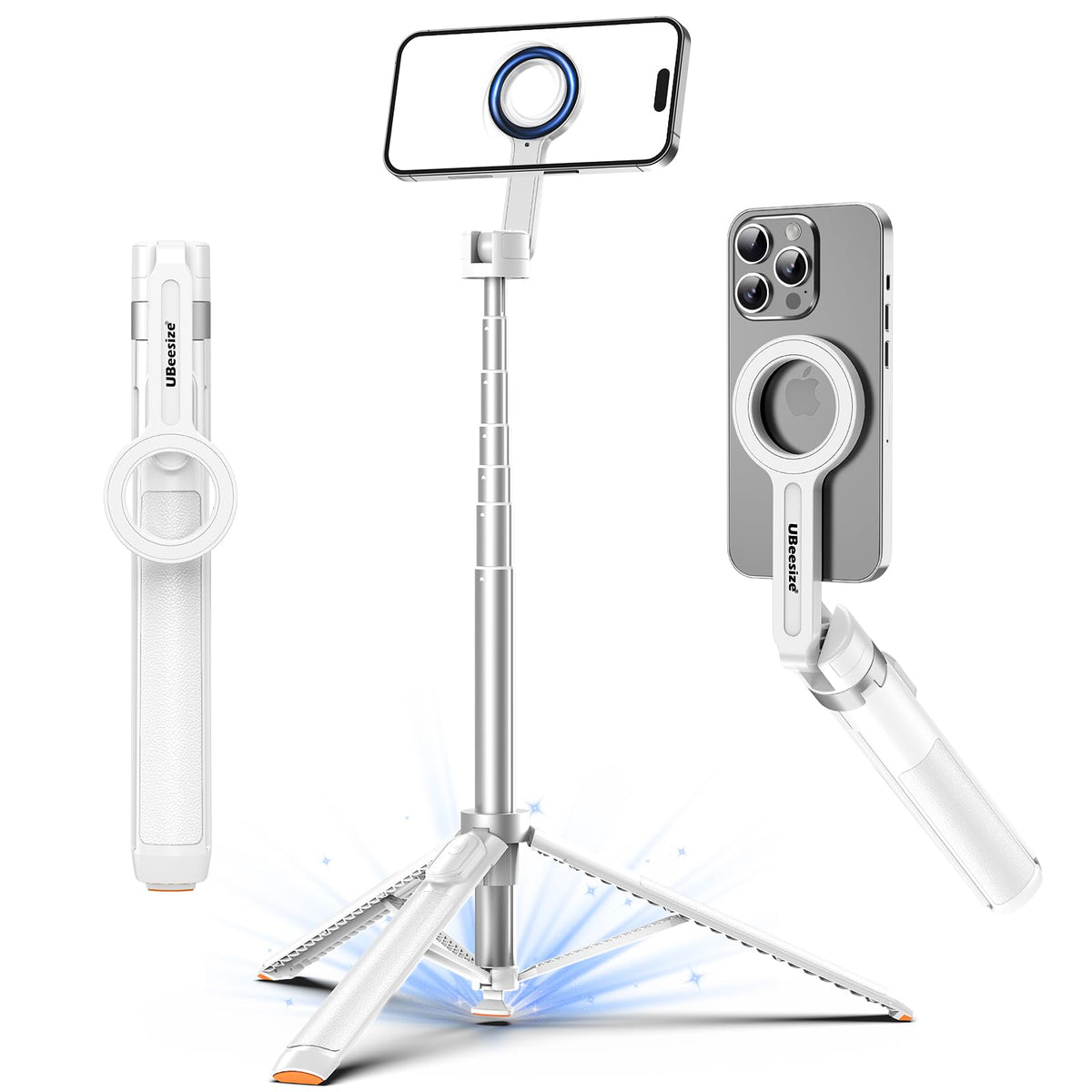 UBeesize 70 Auto Open MagSafe Selfie Stick Phone Tripod for - UBeesize Official Imagery - 1