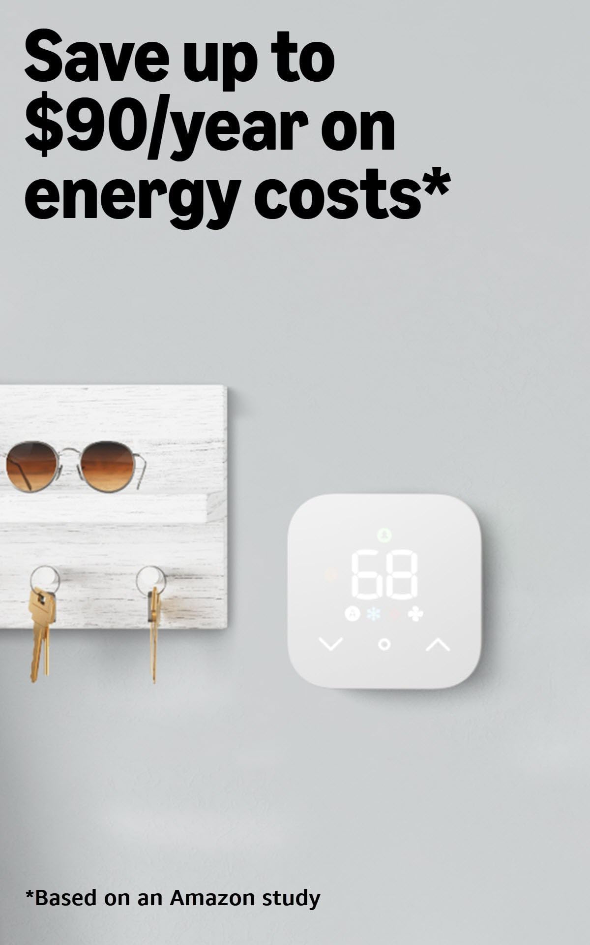 Amazon Smart Thermostat, Save money and energy, Works with Alexa and Ring, C-wir - Amazon Official Product View 3