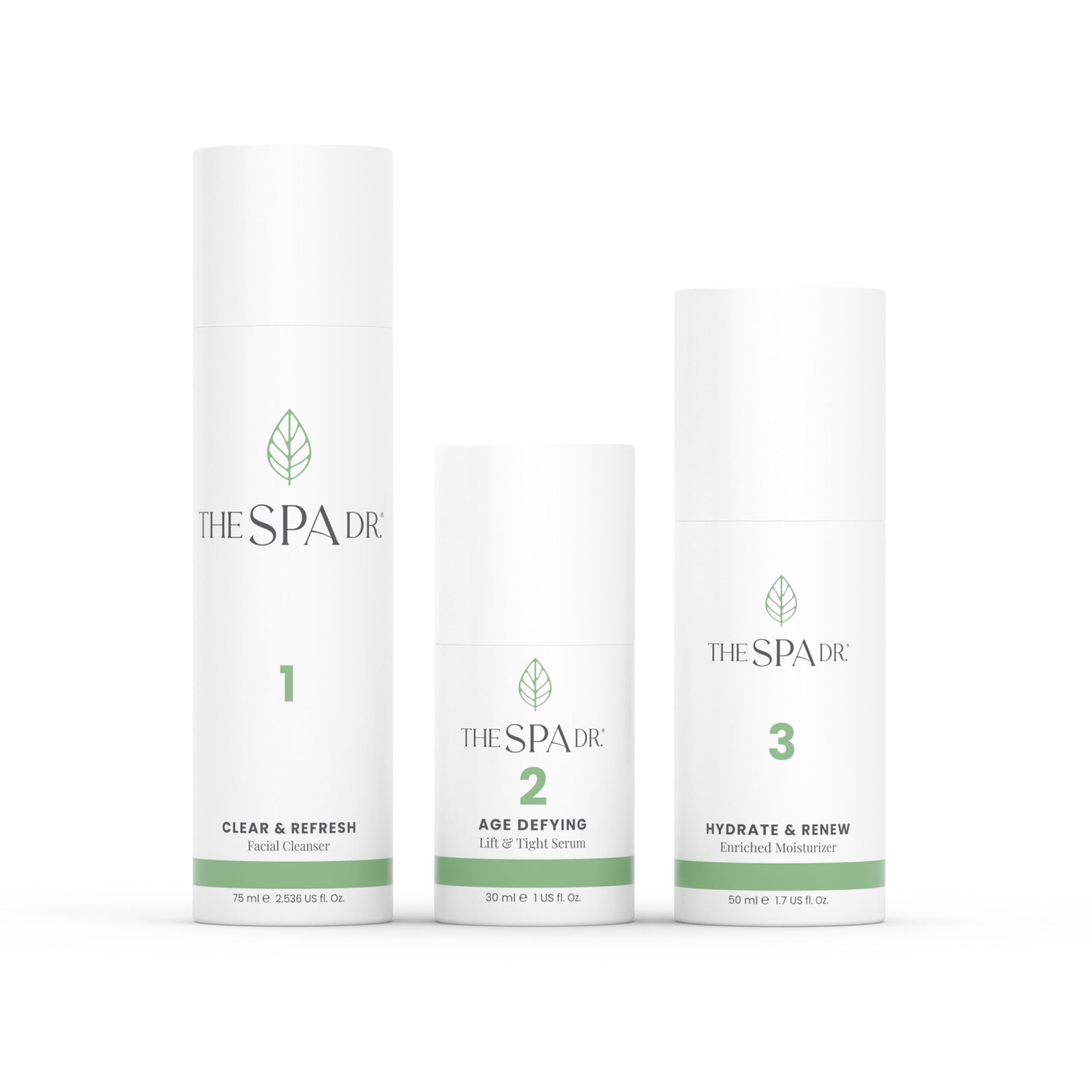 3-Step Age-Defying Skincare System - Antiaging SkinCare Set for - Product Imagery