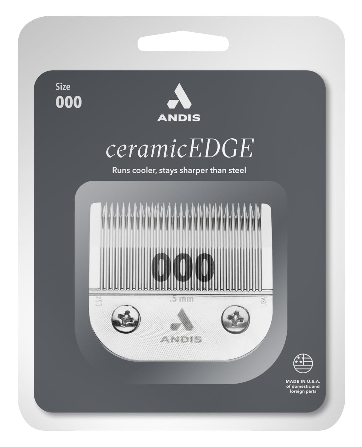 Andis – 64480, Ceramic Edge Carbon-Infused Detachable 0.5mm Clipper Blade