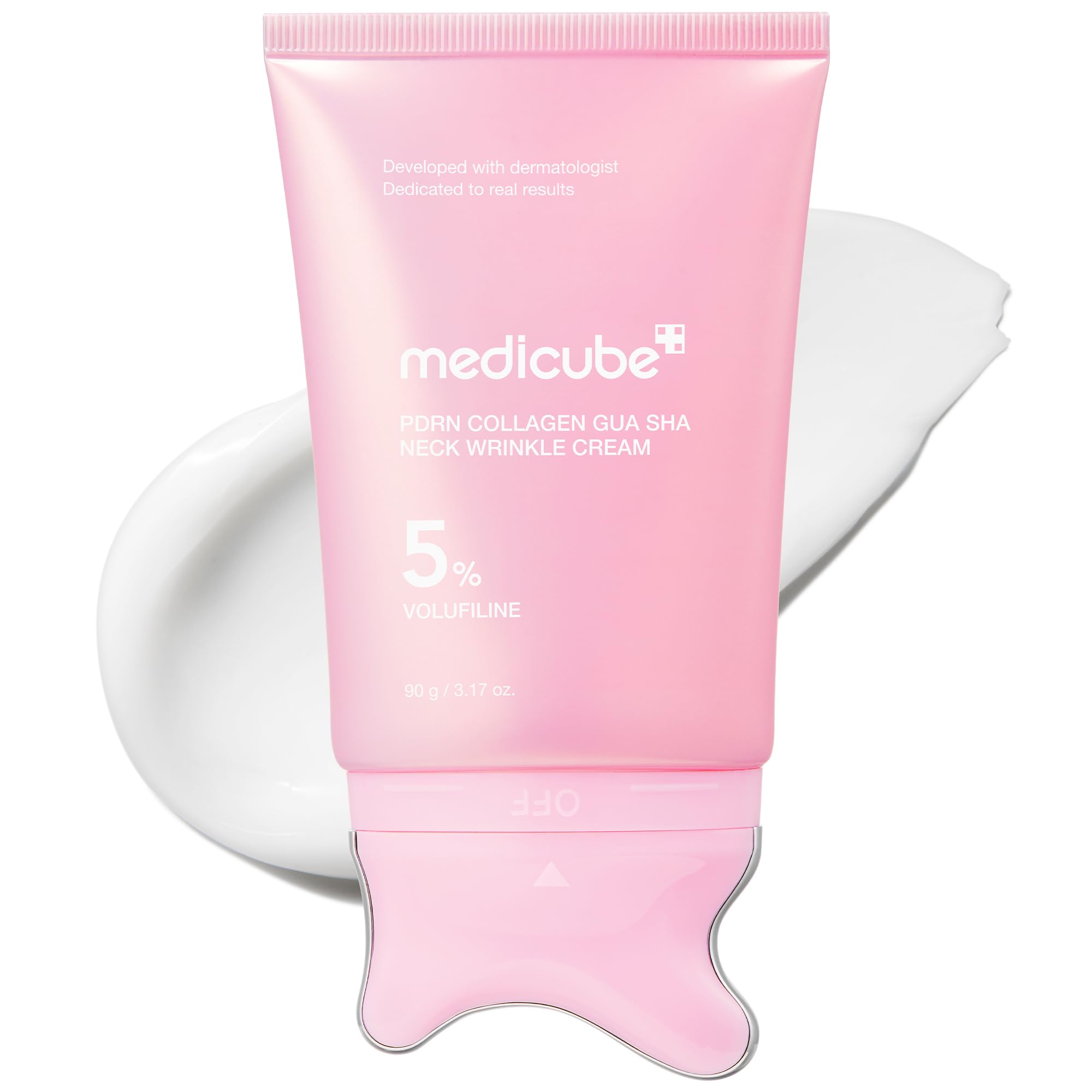 medicube PDRN Collagen Gua Sha Neck Wrinkle Cream - Firming, - Product Imagery
