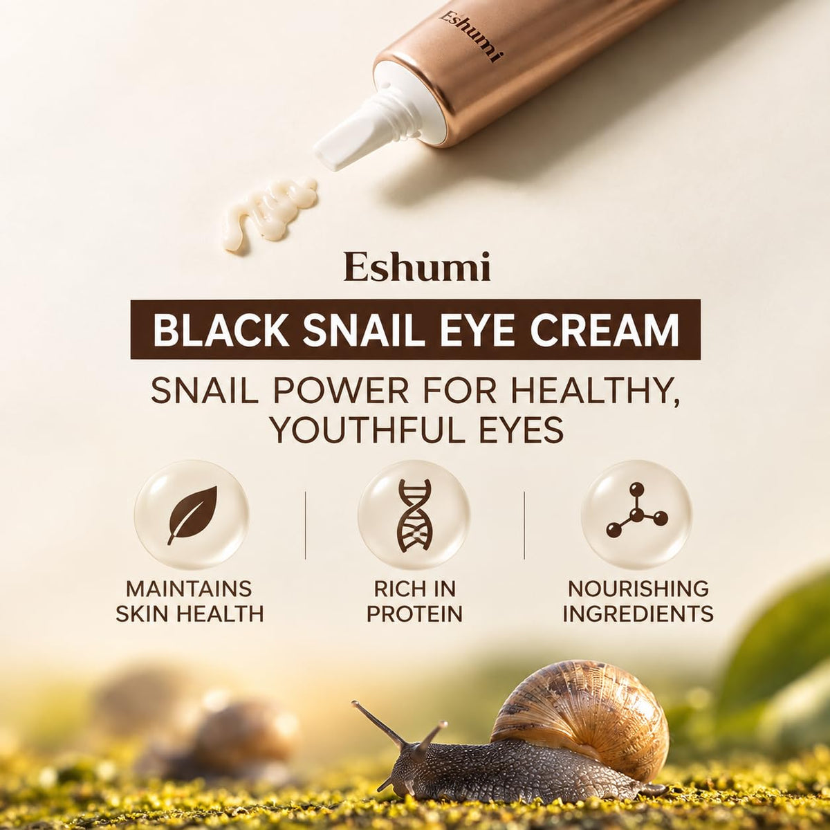 Black Snail Perfect Hydrator Eye Cream 40ml 1 35 fl oz - ESHUMİ Official Imagery - 4