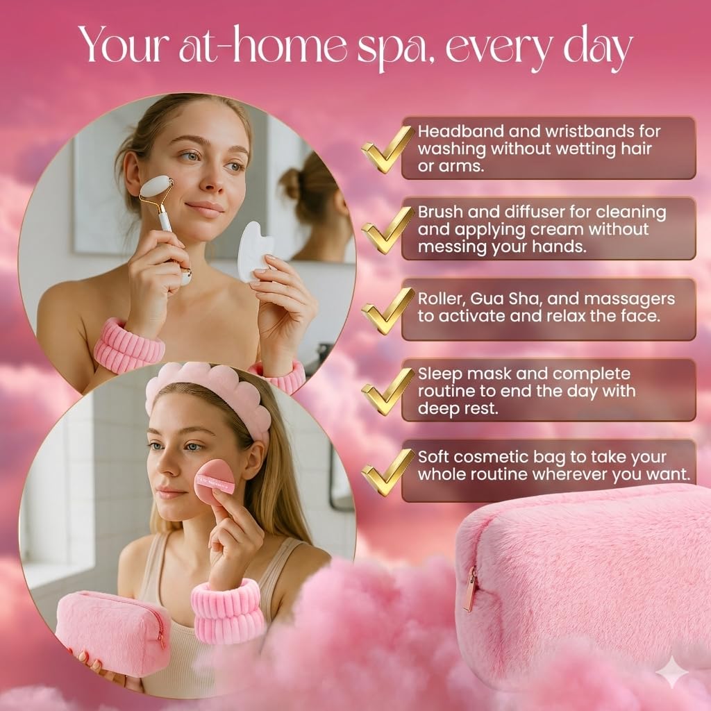 Skincare tools set, cute skin care tool for teens, facial - KS LUX