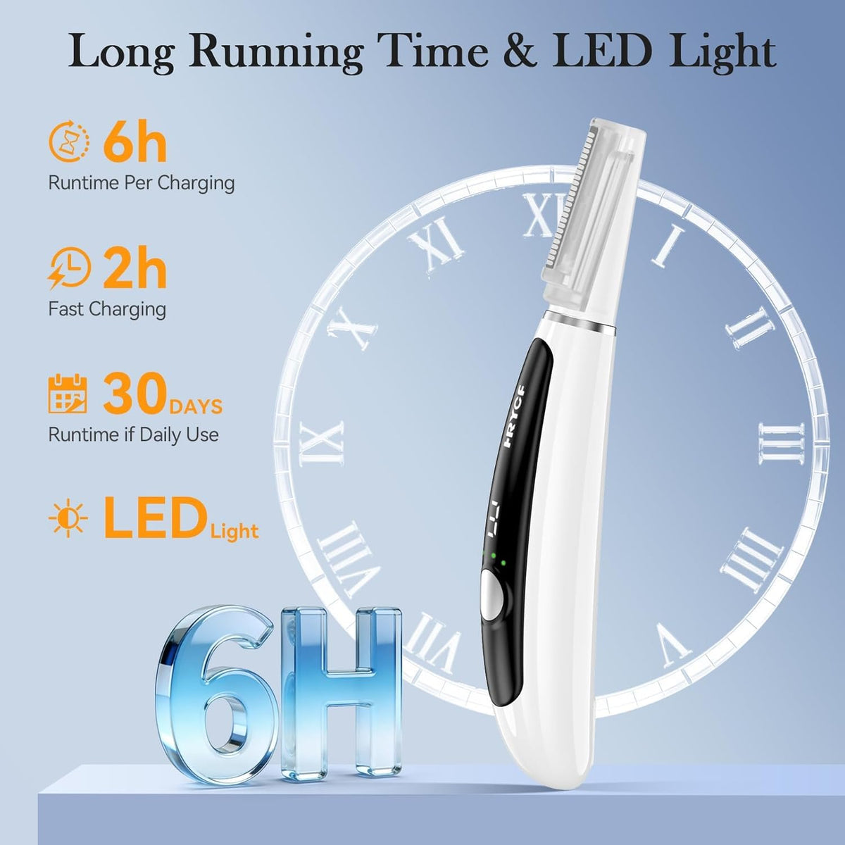 Sonic Dermaplane Razor for Women Facial Eyebrow Hair Removal - BASUNLOY Official Imagery - 3