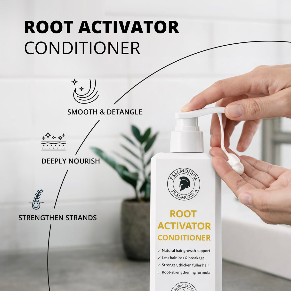 Hair Growth Shampoo and Conditioner Set Sulfate Free Hair - Psalmonica Official Imagery - 8