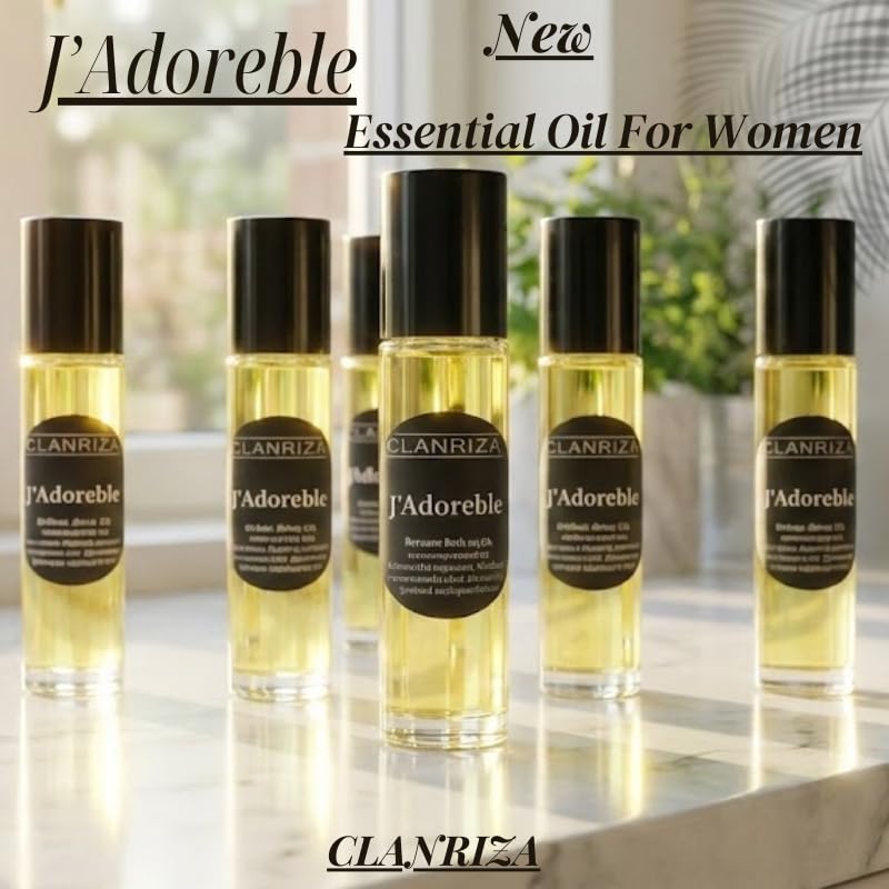 10ml Roll-On Glass Bottle J’Adoreble Fragrance Body Oil - Product Imagery