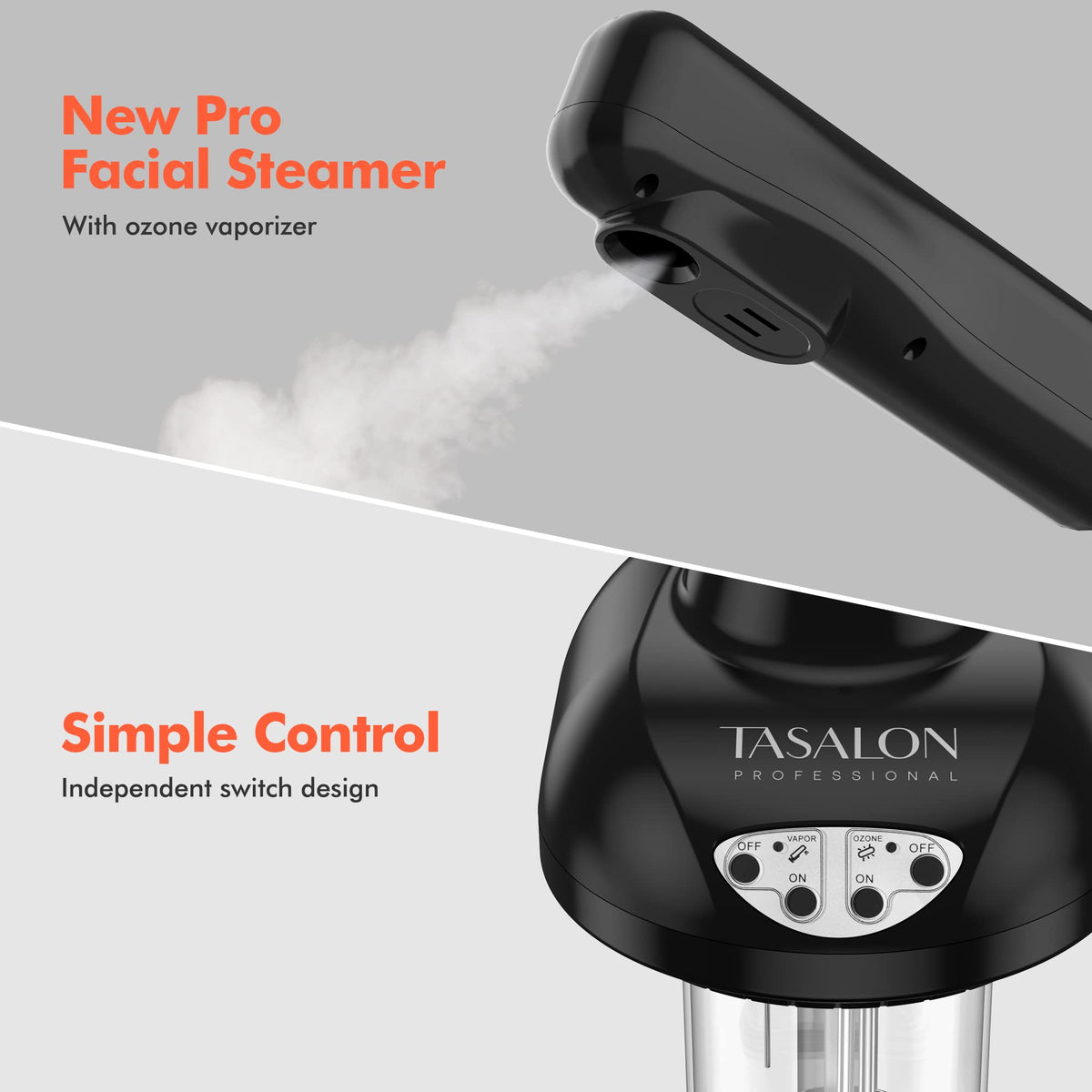 TASALON Wheeled Professional Facial Steamer - TASALON Official Imagery - 3
