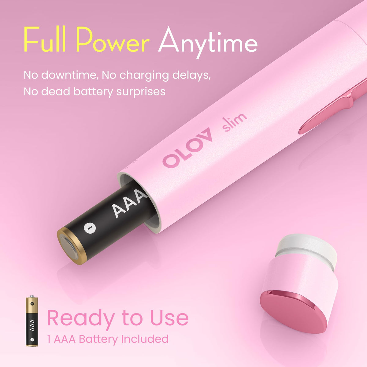 Facial Hair Removal for Women Painless Eyebrow Trimmer with - OLOV slim Official Imagery - 6