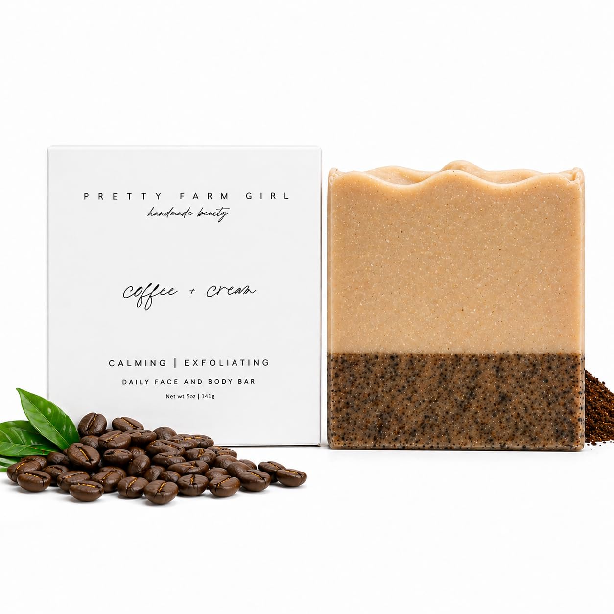 Pretty farm girl Coffee & Cream Beef Tallow Soap & Goat Milk Soap – Natural - Pretty farm girl Official Product View 2