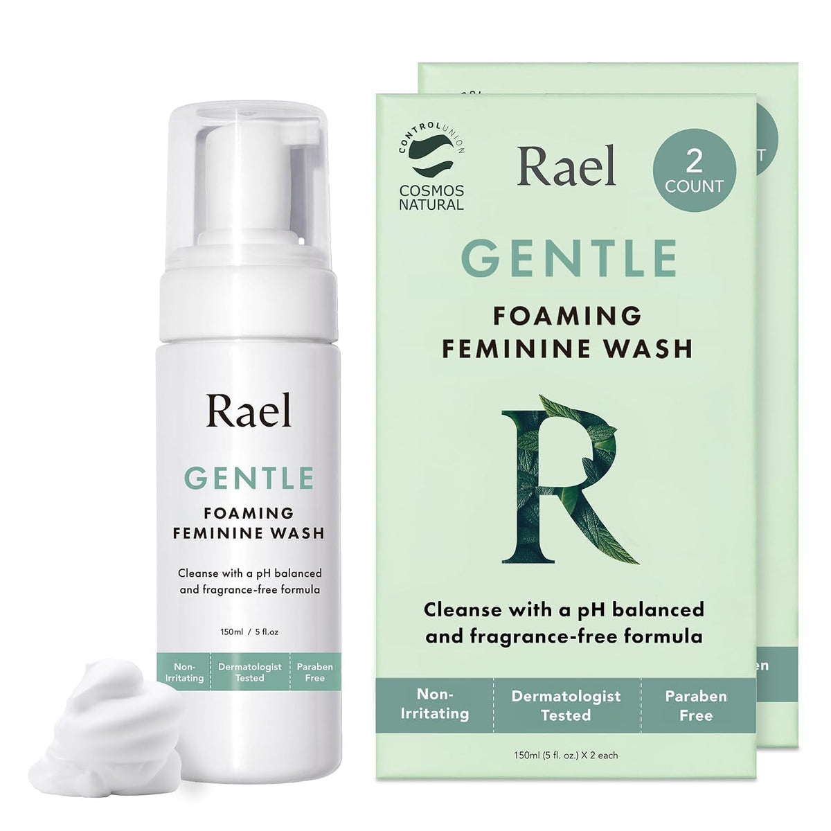 Rael Gentle Feminine Wash Foaming Cleanser for Intimate Care - Rael Official Imagery - 2