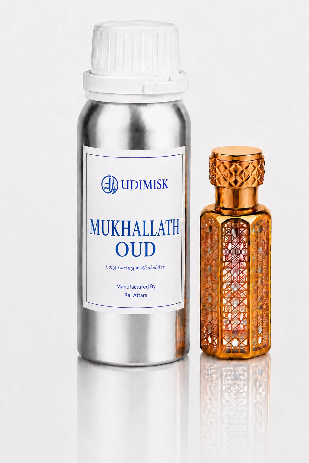 High Quality Mukhallath Oud 100g Concentrated Perfume Oil Attar - Product Imagery