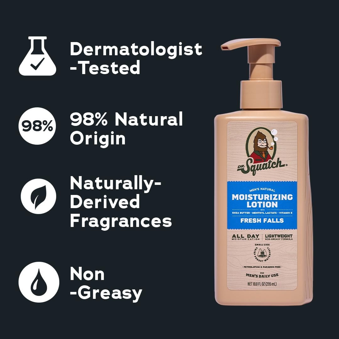Dr Squatch Natural Hand and Body Lotion for Men - Dr. Squatch Official Imagery - 6