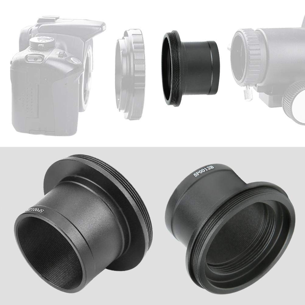 Telescope Camera Adapter, 1.25 Inch T Mount Eyepiece Lens Adapter Ring with M42 x 0.75 Thread for Astronomy Telescope