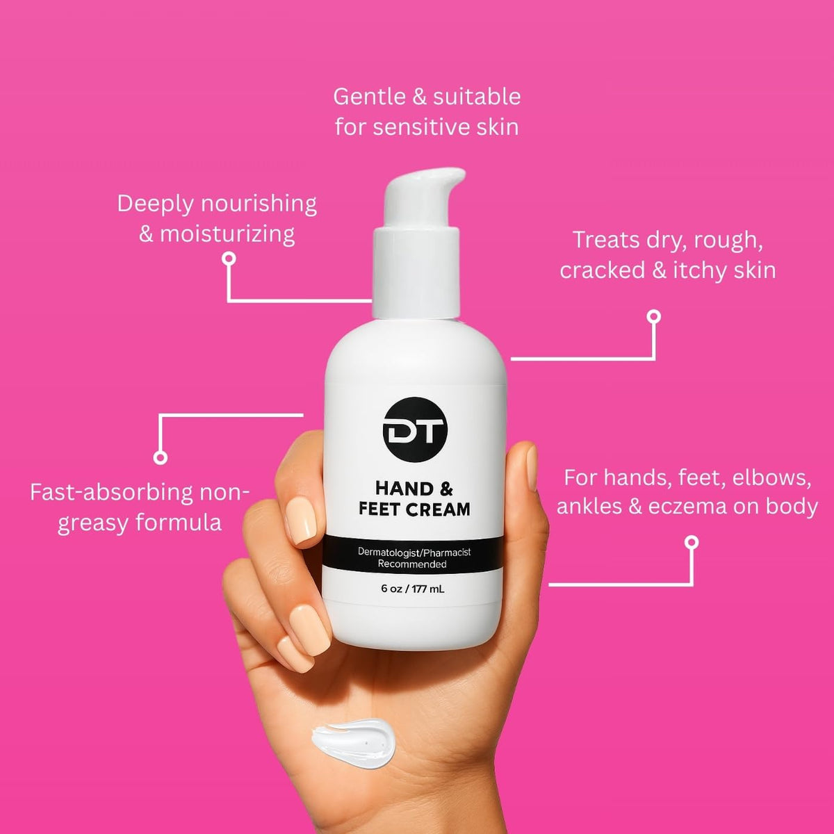 Hand Foot Cream Cracked Heel Cream with Urea Lactic Acid - DT Collagen Official Imagery - 4