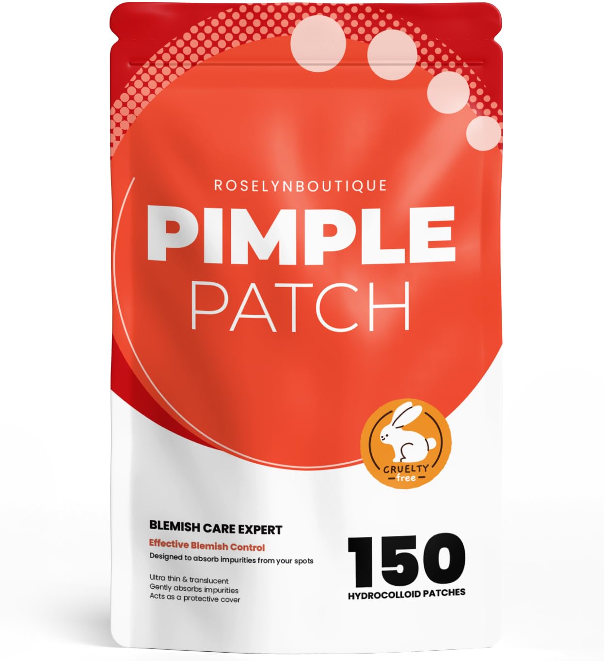 ROSELYNBOUTIQUE Pimple Patches for Face - Hydrocolloid Acne - Product Imagery