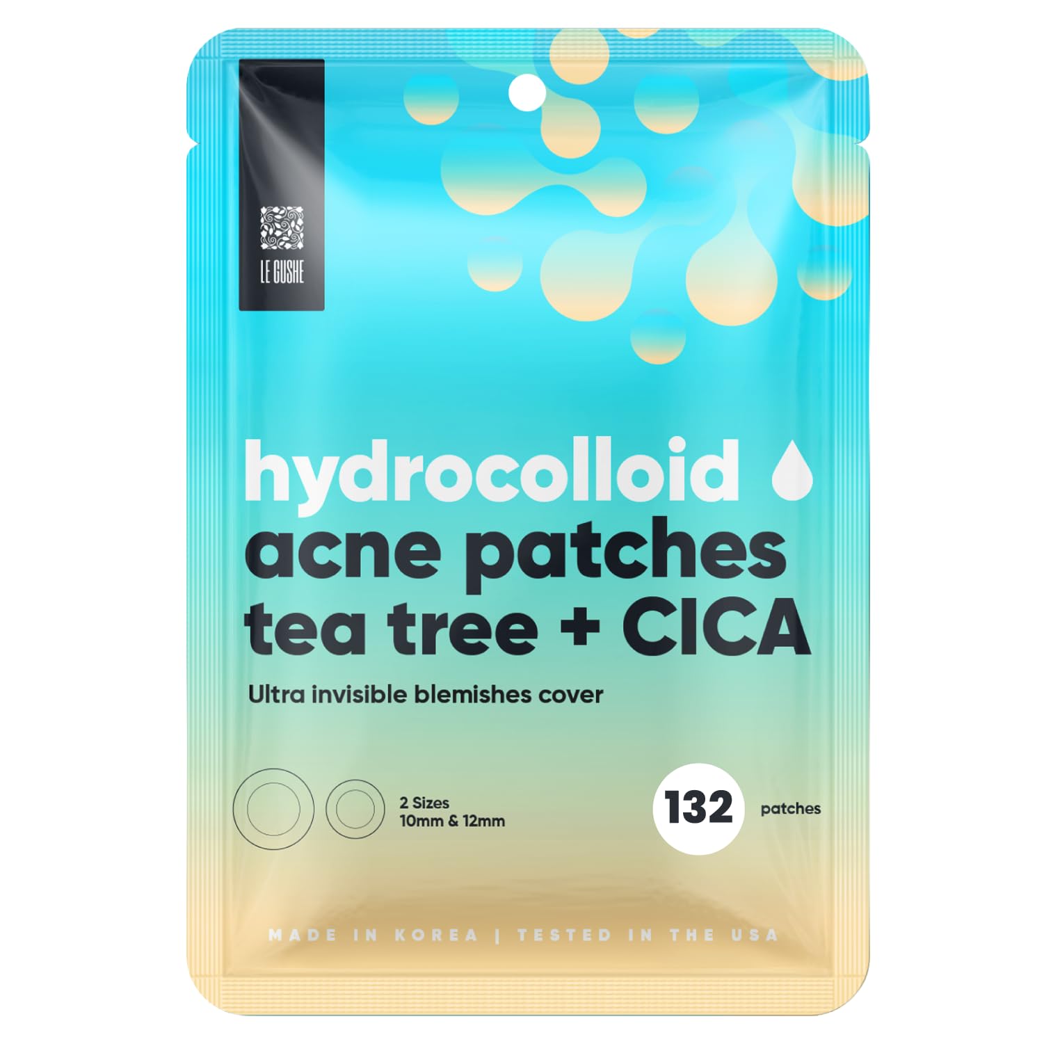 Korean Pimple Patches for Face (132 Dots) - Hydrocolloid Acne - Product Imagery