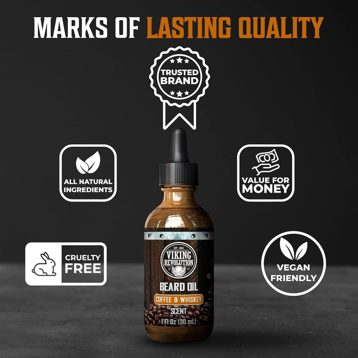 Viking Revolution Beard Conditioning Kit CoffeeWhiskey 5 - Viking Revolution Official Imagery - 7