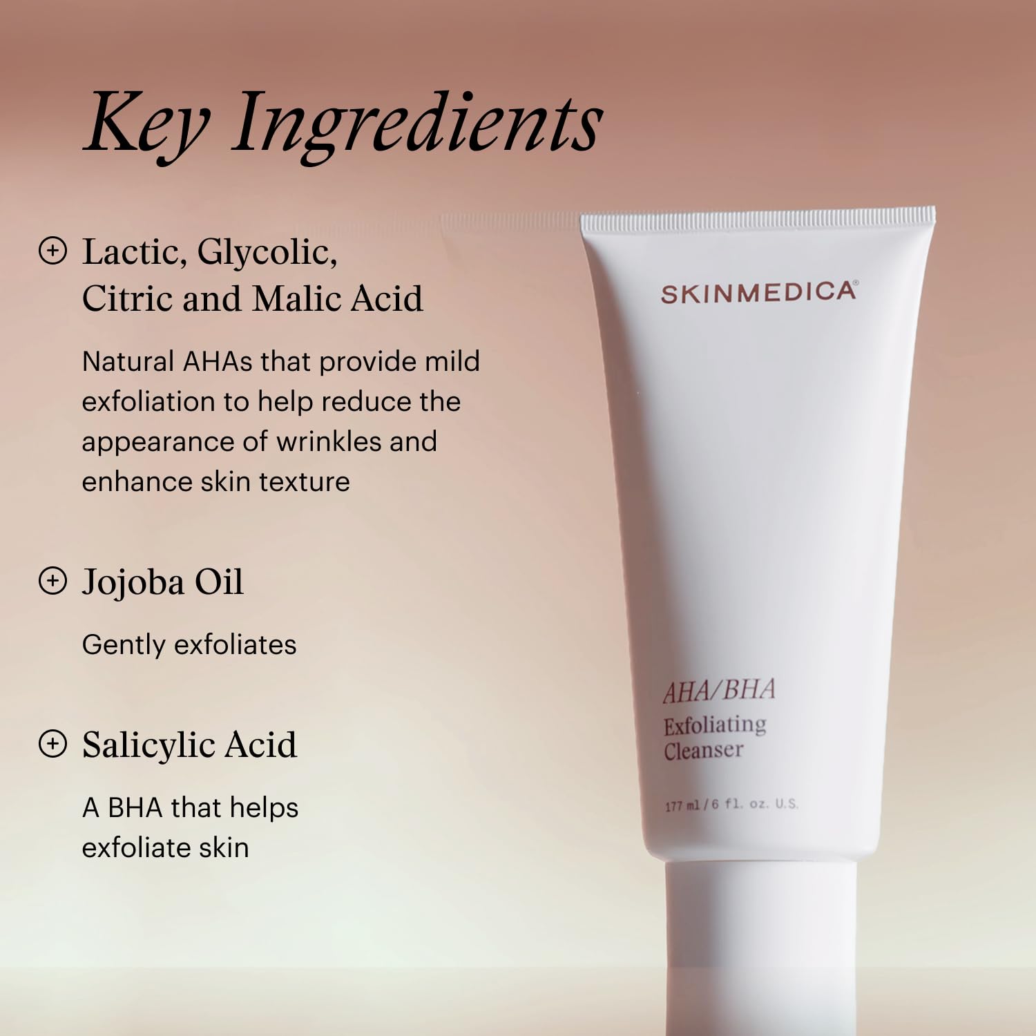 SkinMedica AHA BHA Exfoliating Face Wash Gentle Facial - SkinMedica Official Imagery - 6