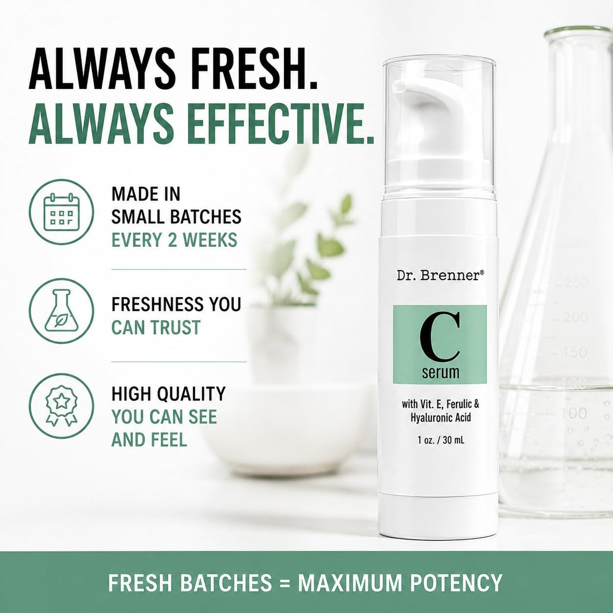 Vitamin C Serum 20 Pure L Ascorbic Acid Ferulic Acid Vitamin - Dr. Brenner Official Imagery - 7