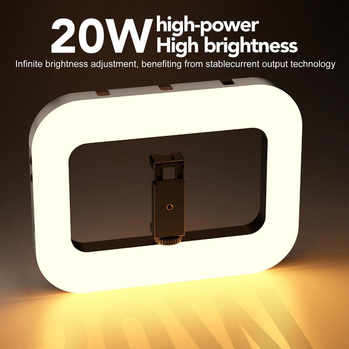 Phone Ring Light with 80 Tall Tripod Stand Built in 8000mAh - Nagnahz Official Imagery - 3