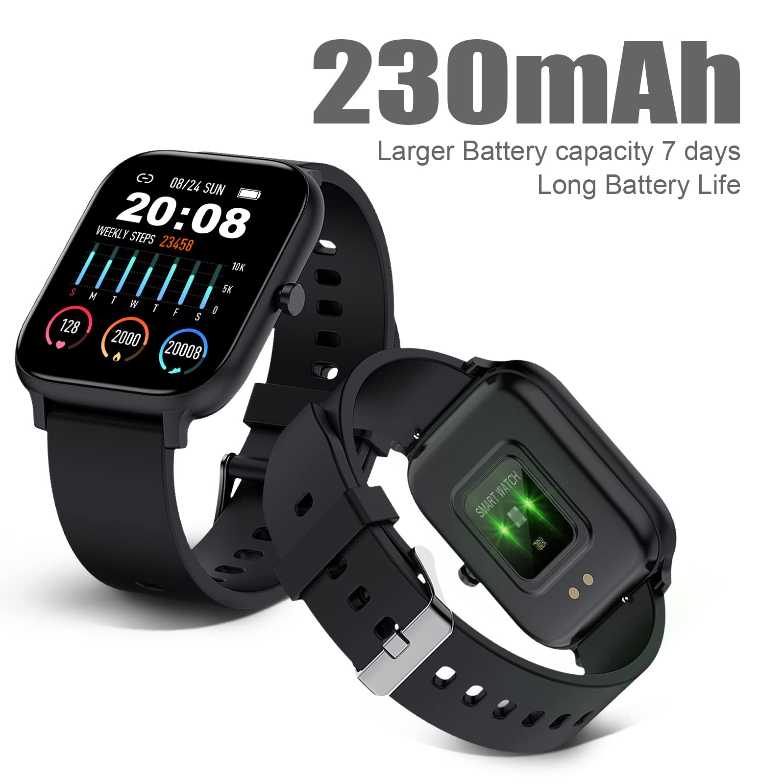 TORJALPH Smart Watch for Men Women Compatible with iPhone Samsung Andr - View 7