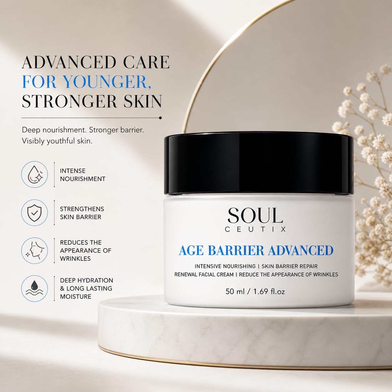 A.G.E Barrier Advanced Face Moisturizer – Skin Barrier Repair - Soul Ceutix