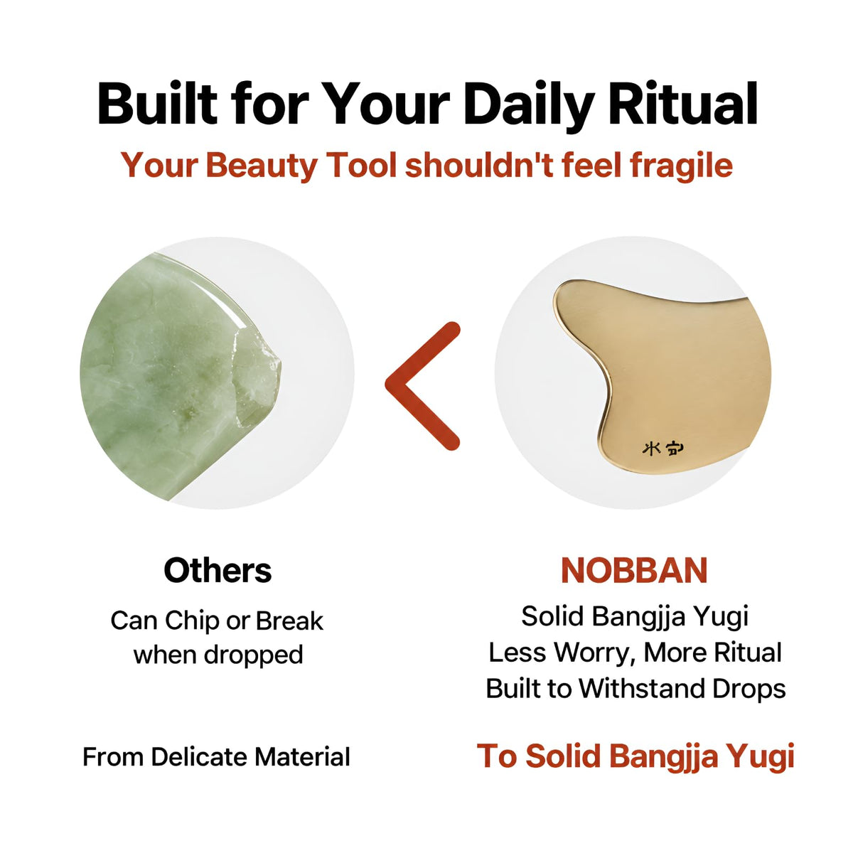 Heart Gua Sha Facial Tool Lifting Cream Set Korean Skincare - NOBBAN Official Imagery - 4