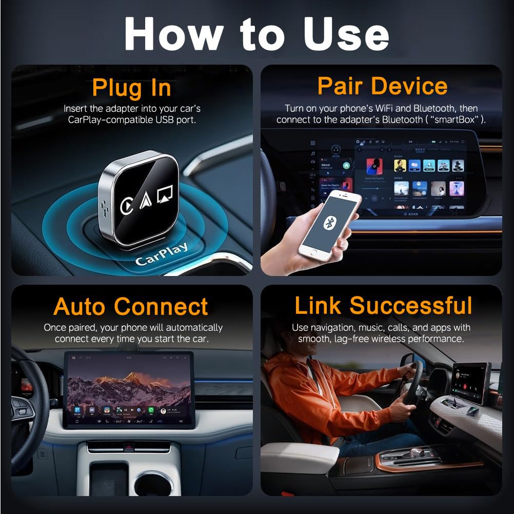 2026 Upgrade 3 in 1 Screen Mirror iOS Phone Plug and Play - Premium Selection Official Imagery - 7