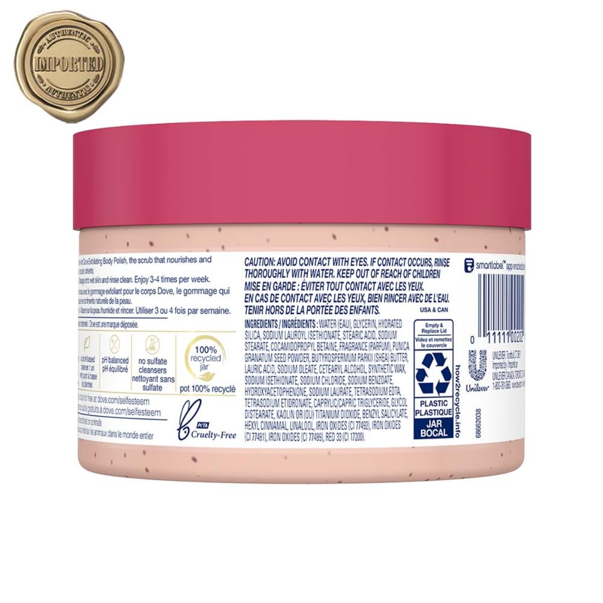 Elefair Tech Dove Scrub Pomegranate & Shea Butter For Silky, Soft Skin Body - Elefair Tech Official Product View 5