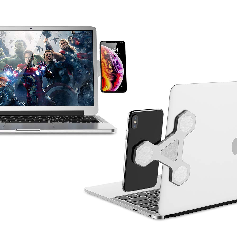 xcivi Magnetic Screen Side Phone Mount for Laptop & Monitor Screen Setup